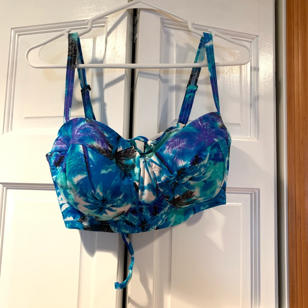 Forever 21 + plus palm tree tropical bikini